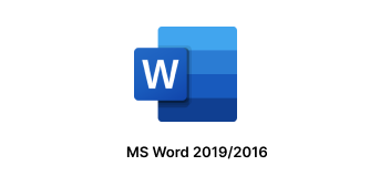 Microsoft Word 2019/2016